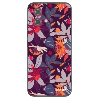 Ovitek za Motorola Moto G84 5G - Purple Leaf