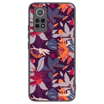 Picasee silikonski črni ovitek za Xiaomi Redmi Note 12 Pro 4G - Purple Leaf
