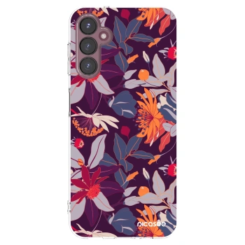 Picasee silikonski prozorni ovitek za Samsung Galaxy A05s A057G - Purple Leaf