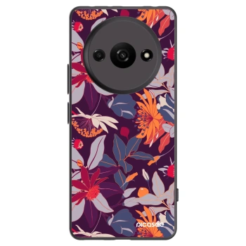 Picasee silikonski črni ovitek za Xiaomi Redmi A3 - Purple Leaf