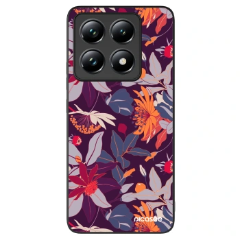 Picasee ULTIMATE CASE za Xiaomi 14T Pro - Purple Leaf