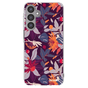 Picasee silikonski prozorni ovitek za Samsung Galaxy A16 5G - Purple Leaf