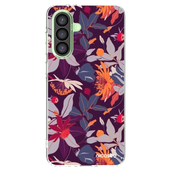 Picasee silikonski prozorni ovitek za Samsung Galaxy A26 5G A266B - Purple Leaf