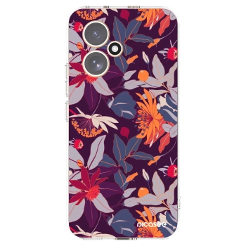 Picasee silikonski prozorni ovitek za Honor 400 5G - Purple Leaf