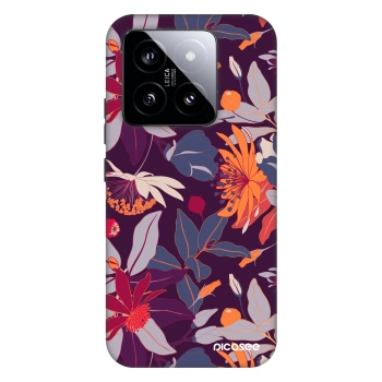 Ovitek za Xiaomi 14 - Purple Leaf