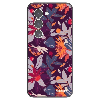 Picasee silikonski črni ovitek za Xiaomi Redmi 15 5G - Purple Leaf