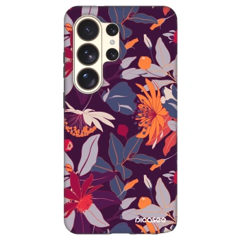 Picasee Fashion Case PowerShare pro Samsung Galaxy S26 Ultra - Purple Leaf