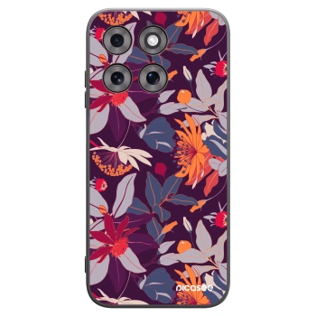 Picasee silikonski črni ovitek za Motorola Moto G77 - Purple Leaf