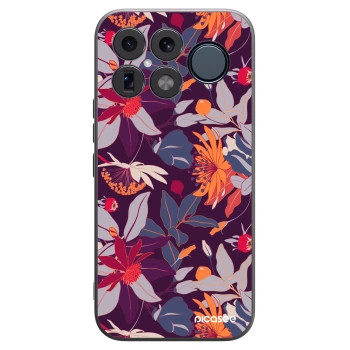 Picasee silikonski črni ovitek za Xiaomi Poco F8 Ultra - Purple Leaf