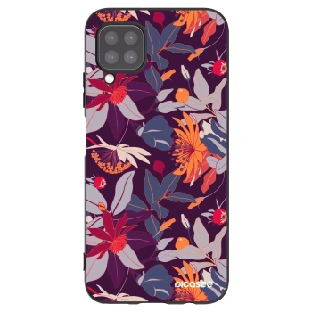 Picasee silikonski črni ovitek za Huawei P40 Lite - Purple Leaf