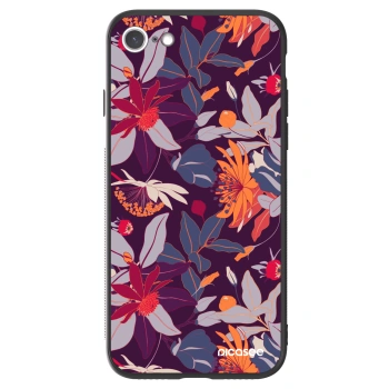 Picasee ULTIMATE CASE za Apple iPhone 7 - Purple Leaf