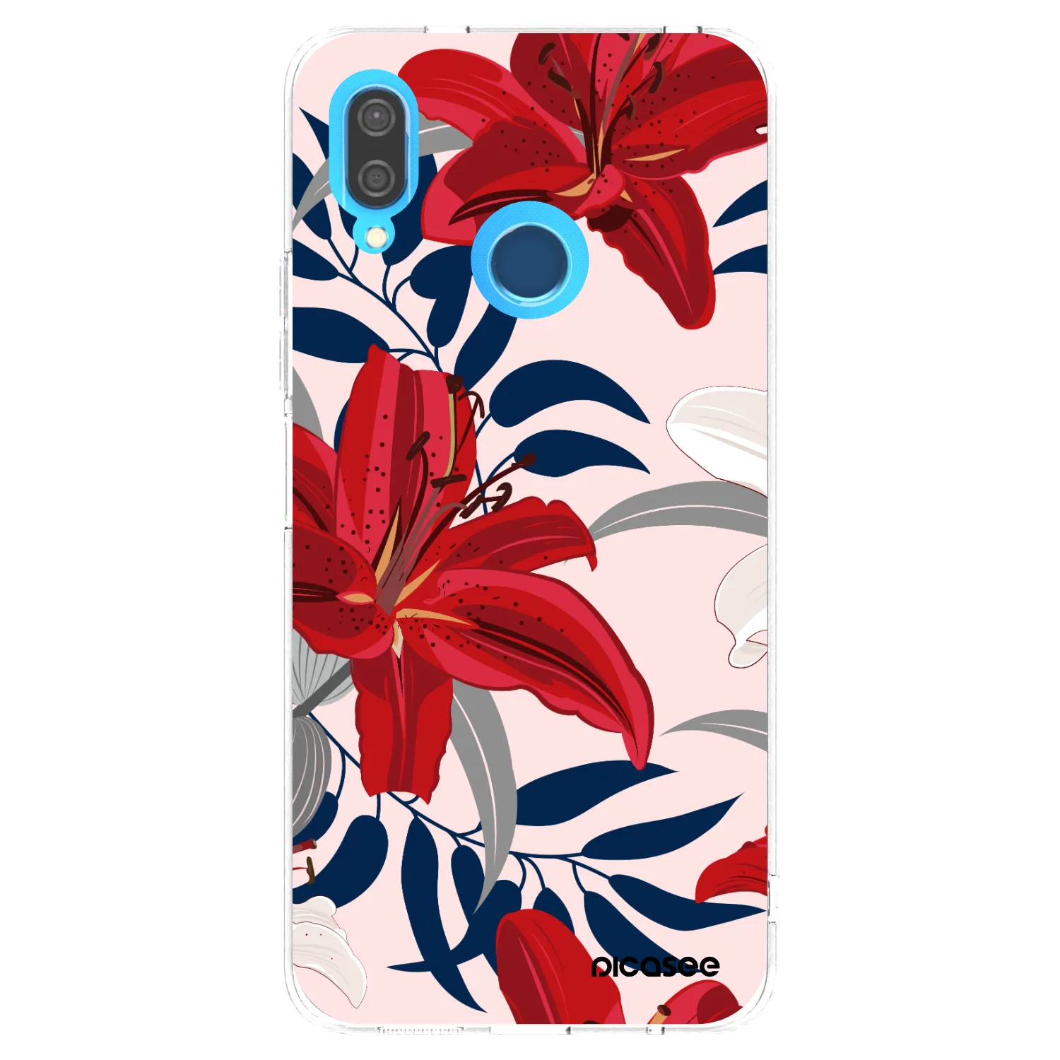 Picasee silikonski prozorni ovitek za Huawei P20 Lite - Red Lily