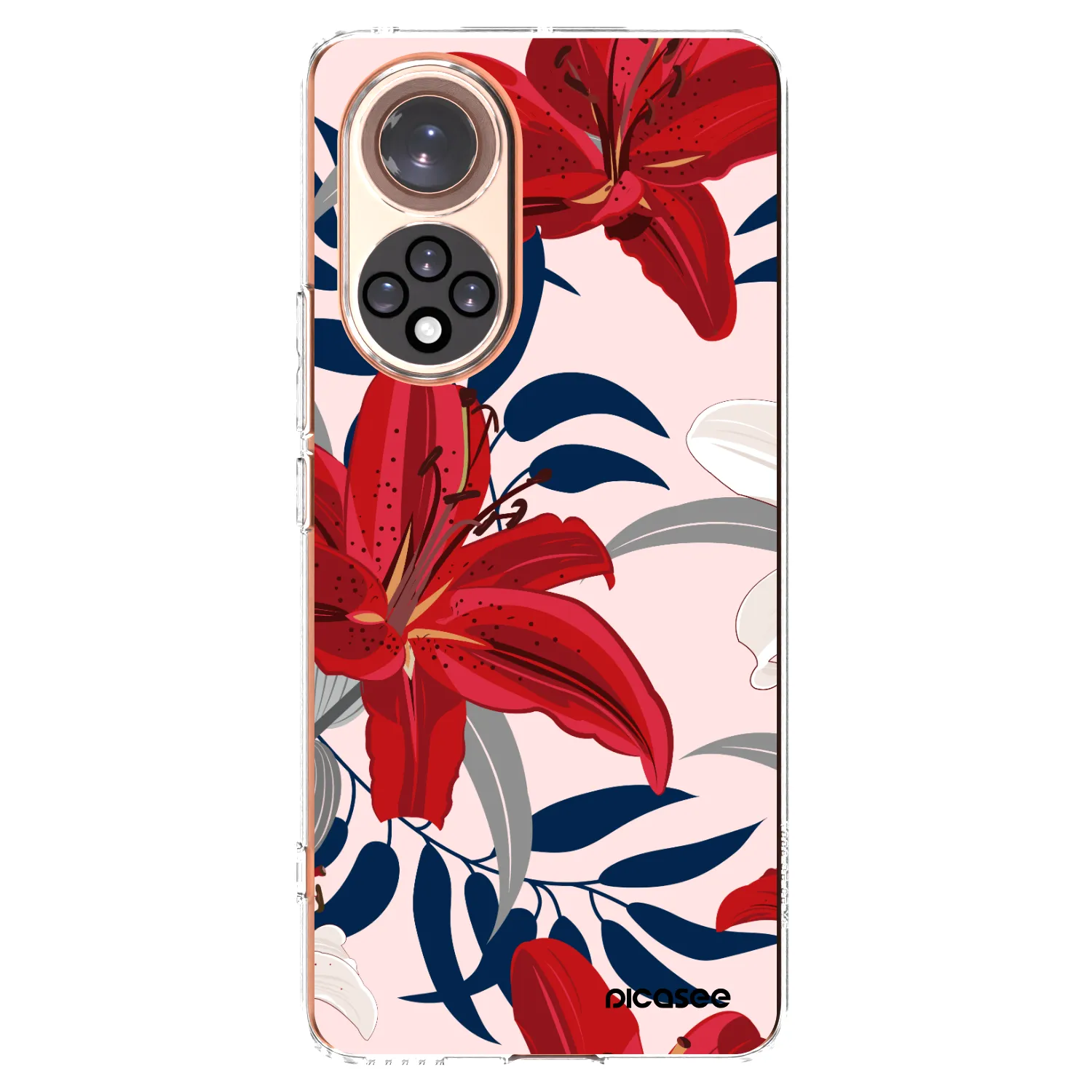 Picasee silikonski prozorni ovitek za Huawei Nova 9 - Red Lily
