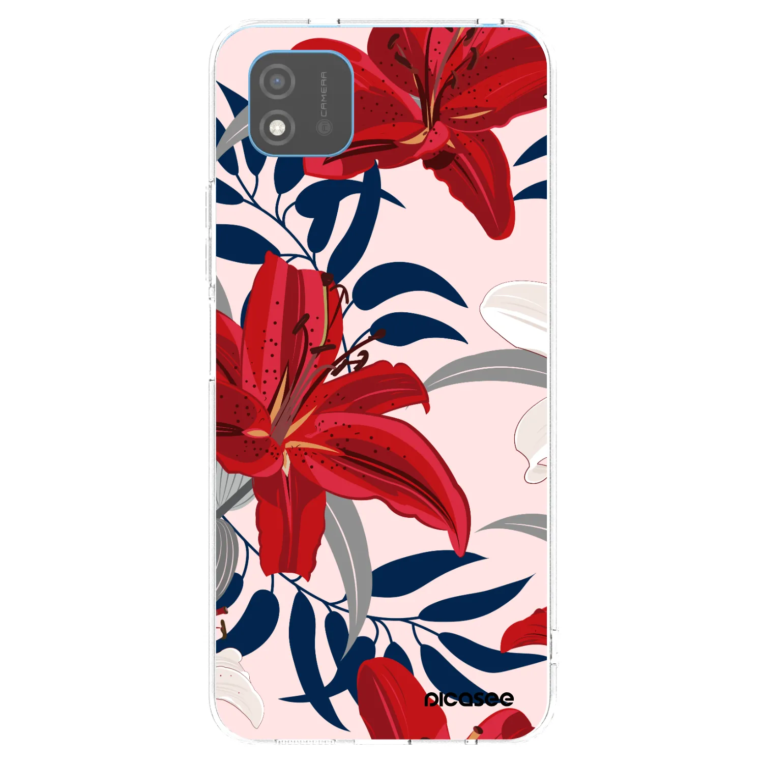 Picasee silikonski prozorni ovitek za Realme C11 (2021) - Red Lily