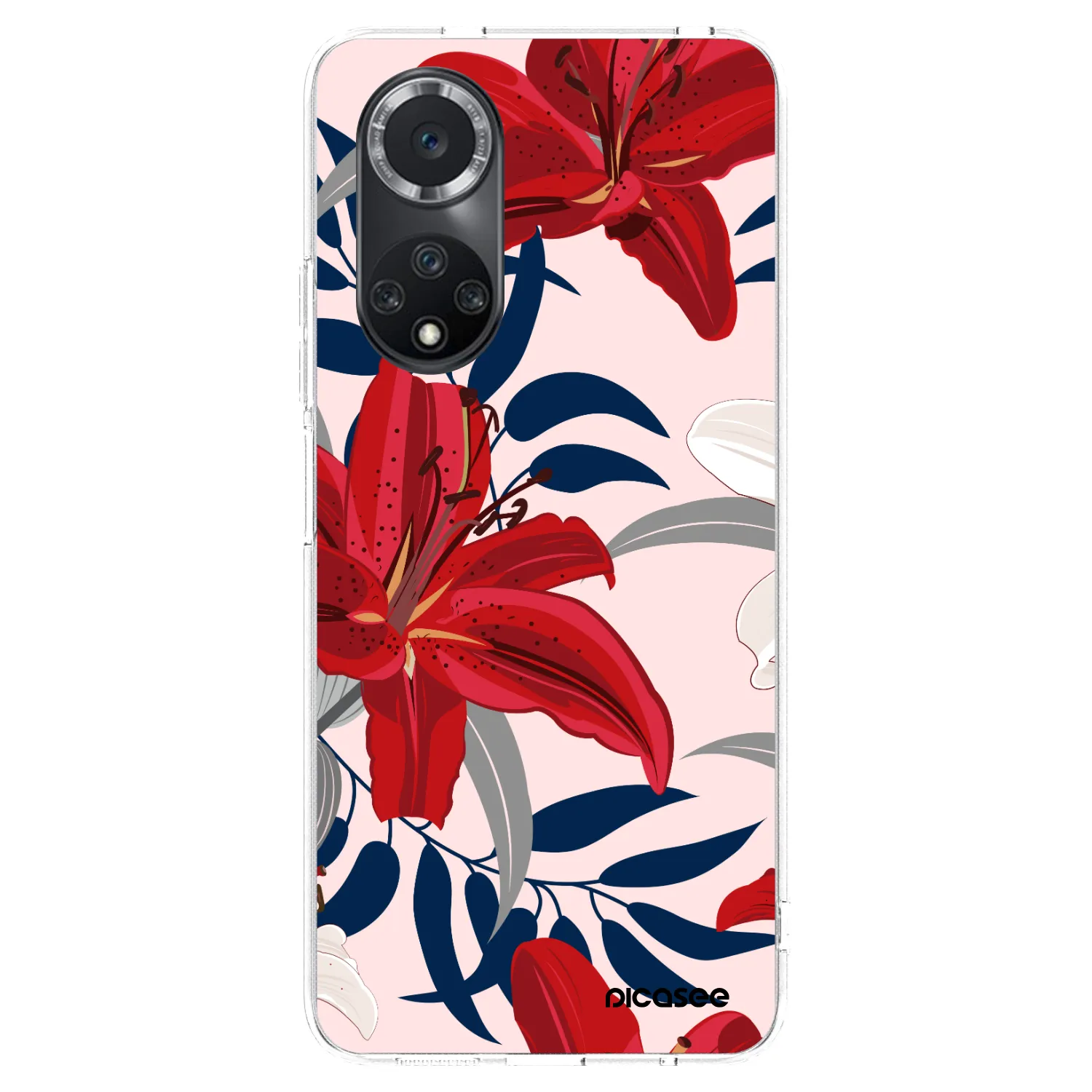 Picasee silikonski prozorni ovitek za Huawei Nova 9 SE - Red Lily