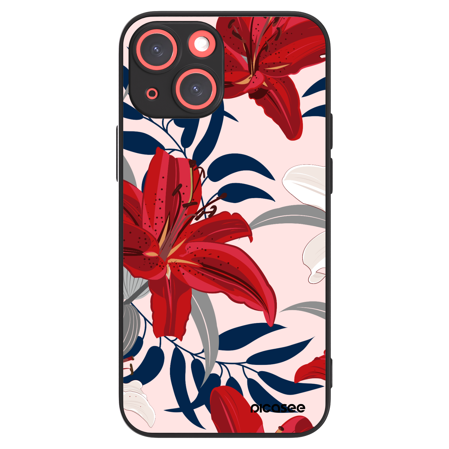 Picasee ULTIMATE CASE MagSafe za Apple iPhone 13 mini - Red Lily