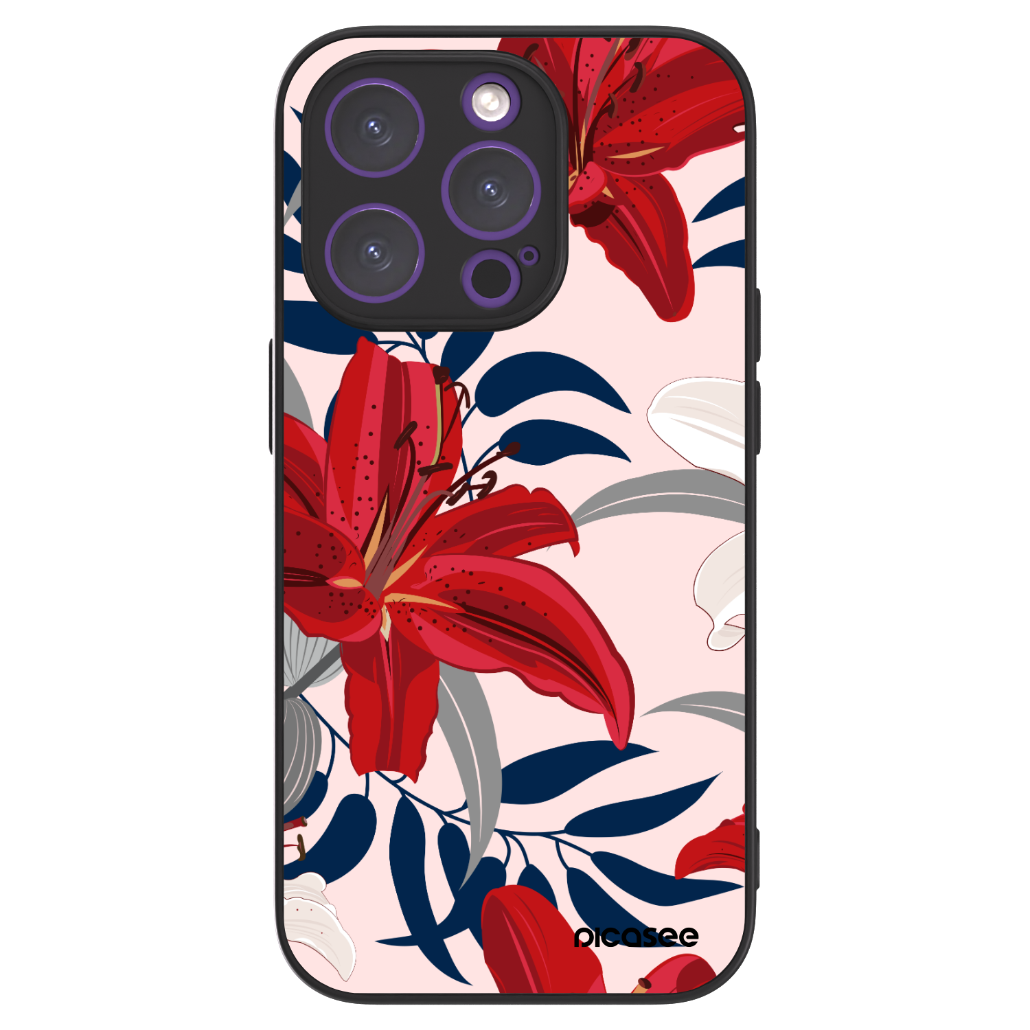 Picasee ULTIMATE CASE MagSafe za Apple iPhone 14 Pro - Red Lily