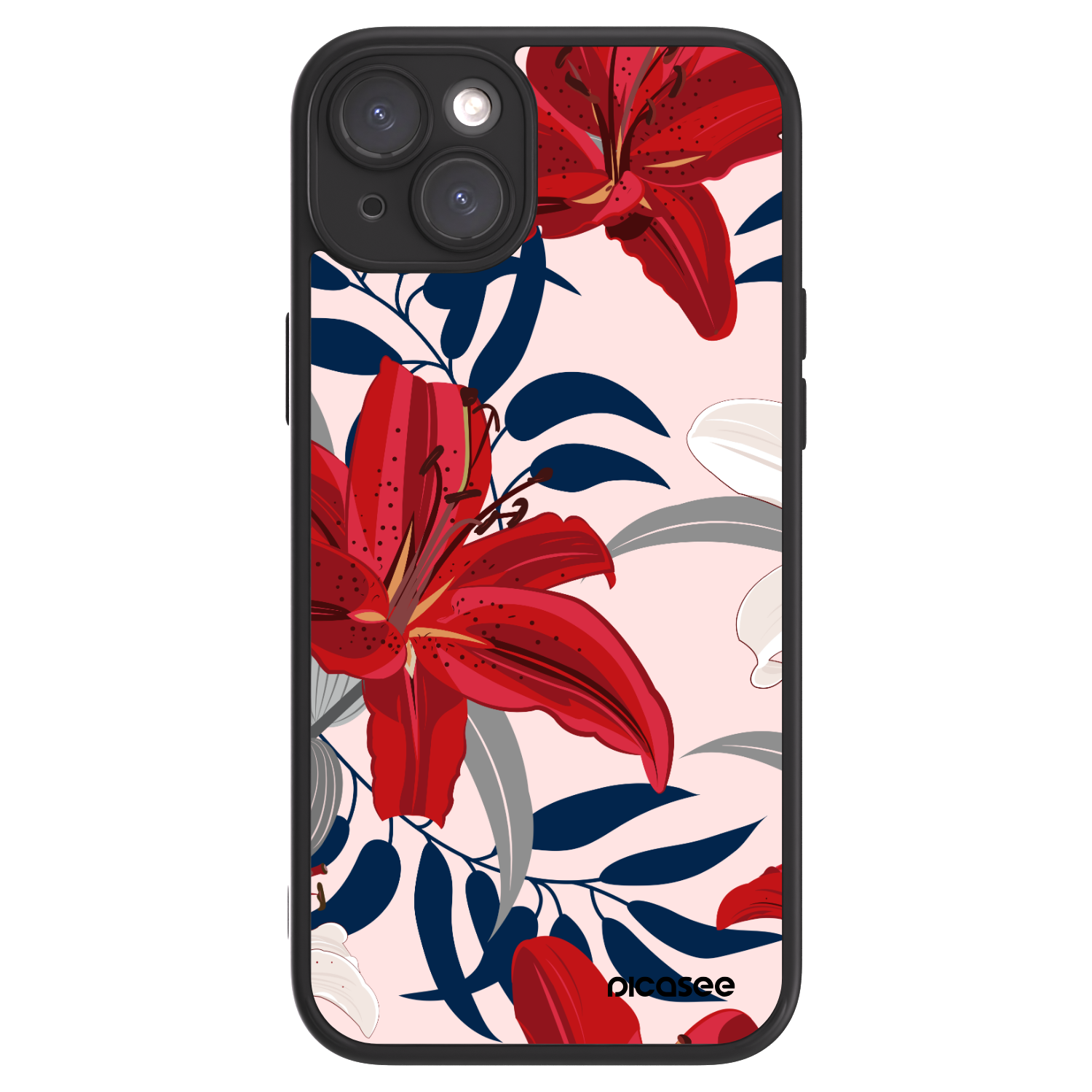 Picasee ULTIMATE CASE MagSafe za Apple iPhone 15 Plus - Red Lily