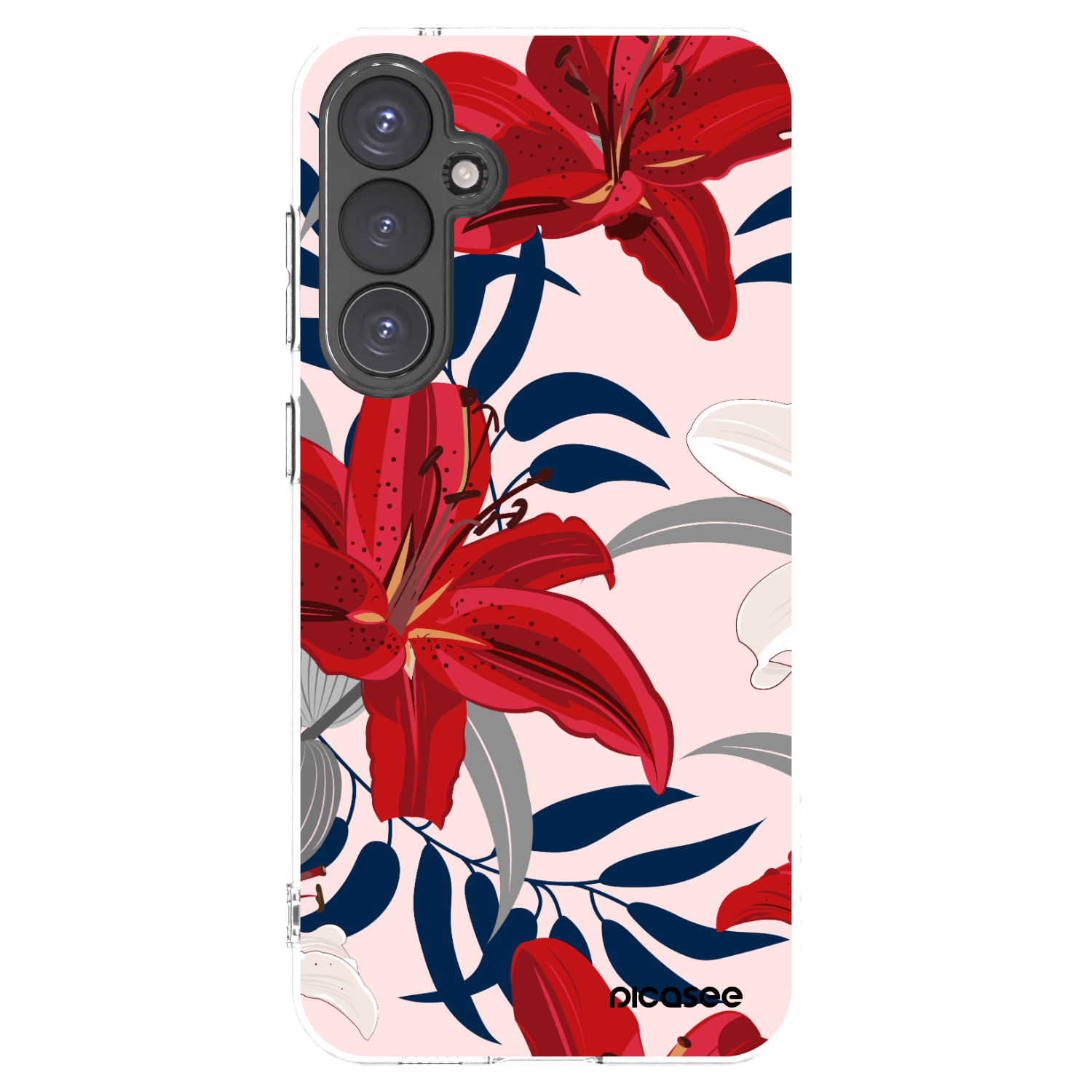 Picasee silikonski prozorni ovitek za Samsung Galaxy S23 FE S711B - Red Lily