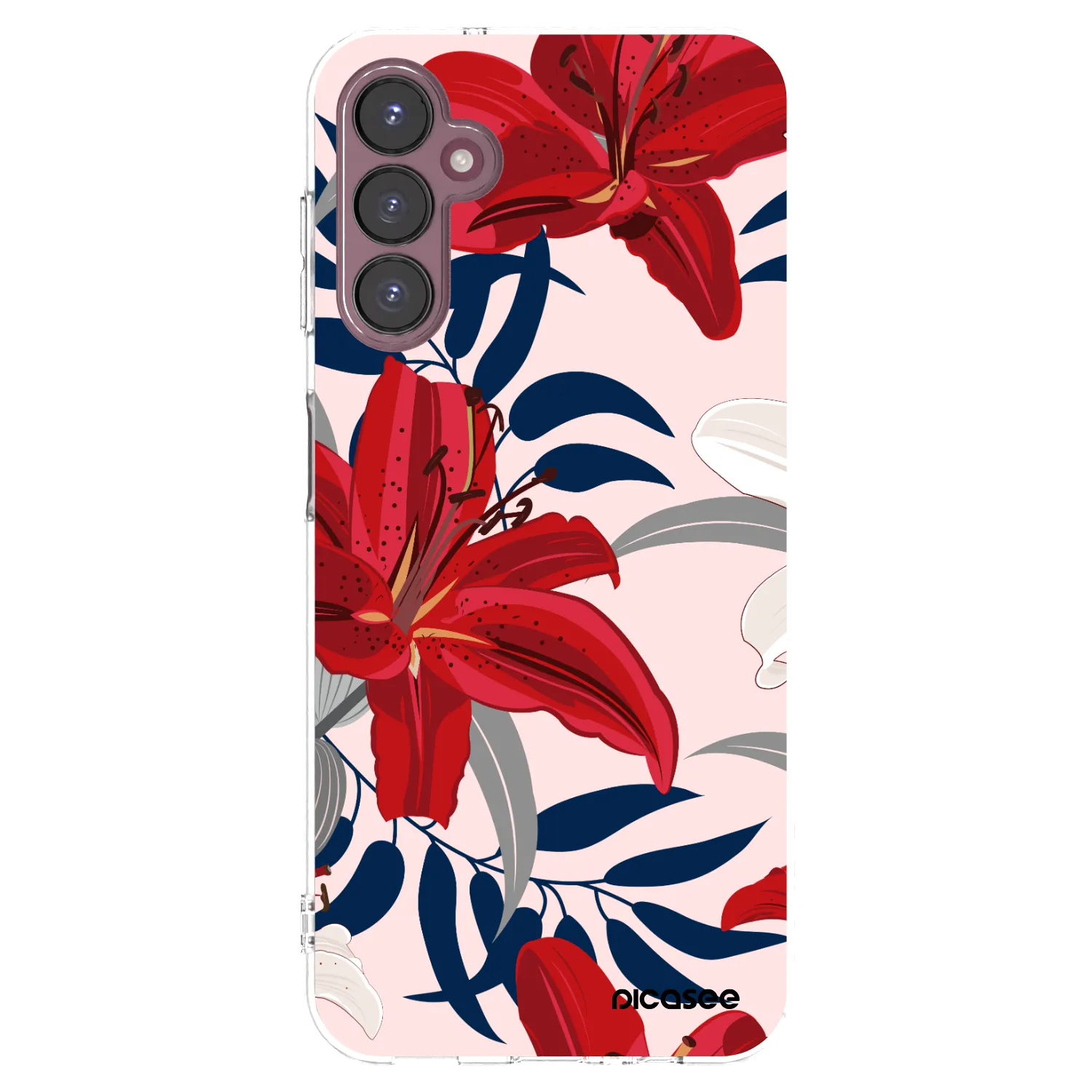 Picasee silikonski prozorni ovitek za Samsung Galaxy A05s A057G - Red Lily