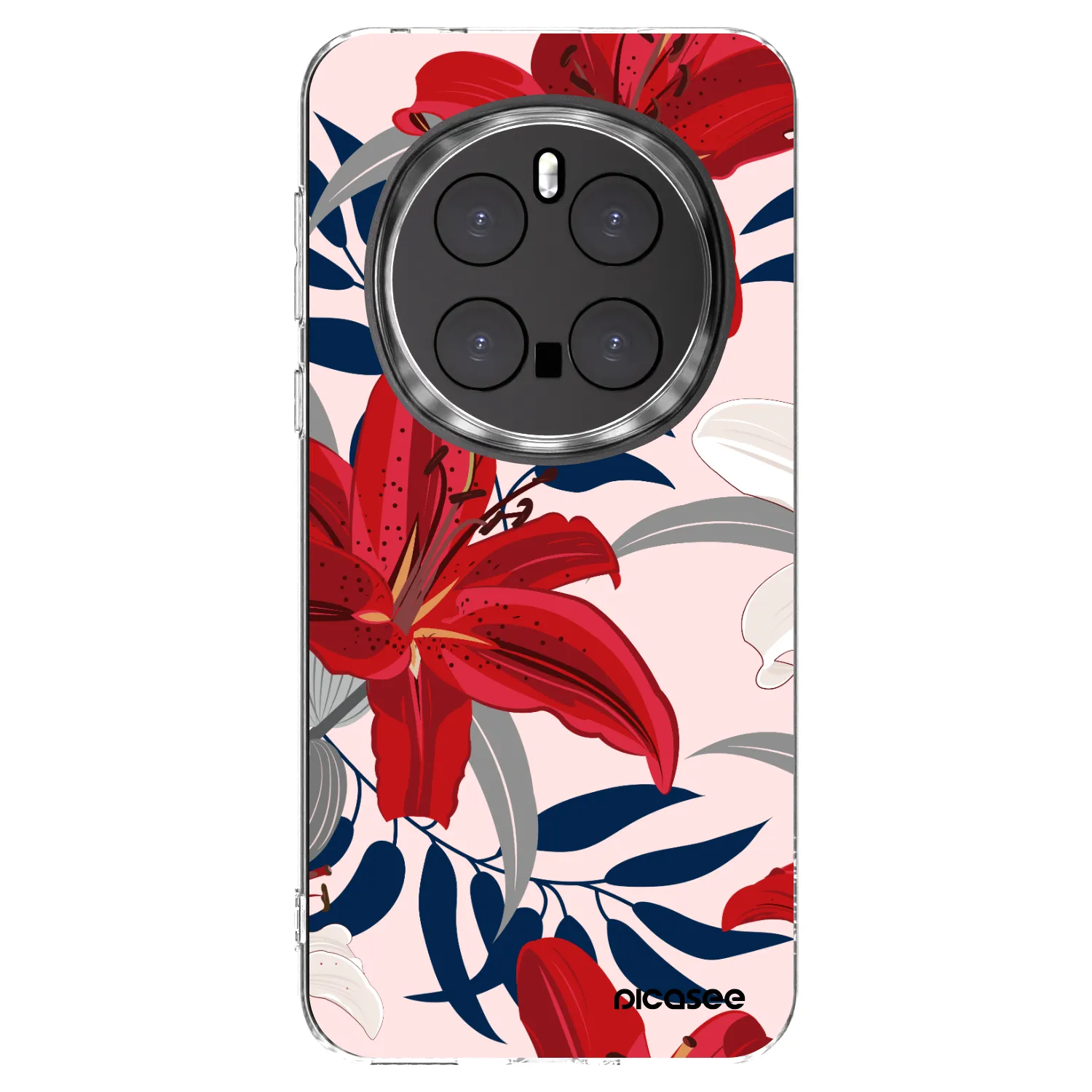 Picasee silikonski prozorni ovitek za Honor Magic7 Pro 5G - Red Lily