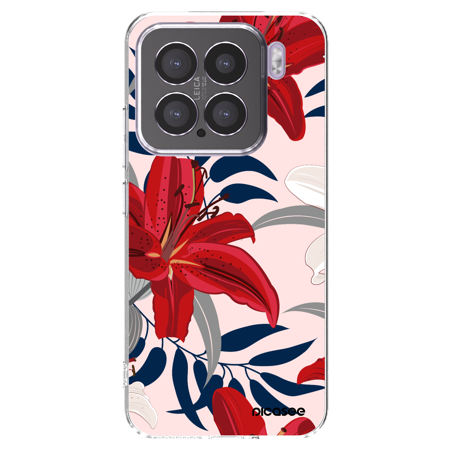 Picasee silikonski prozorni ovitek za Xiaomi 15 - Red Lily