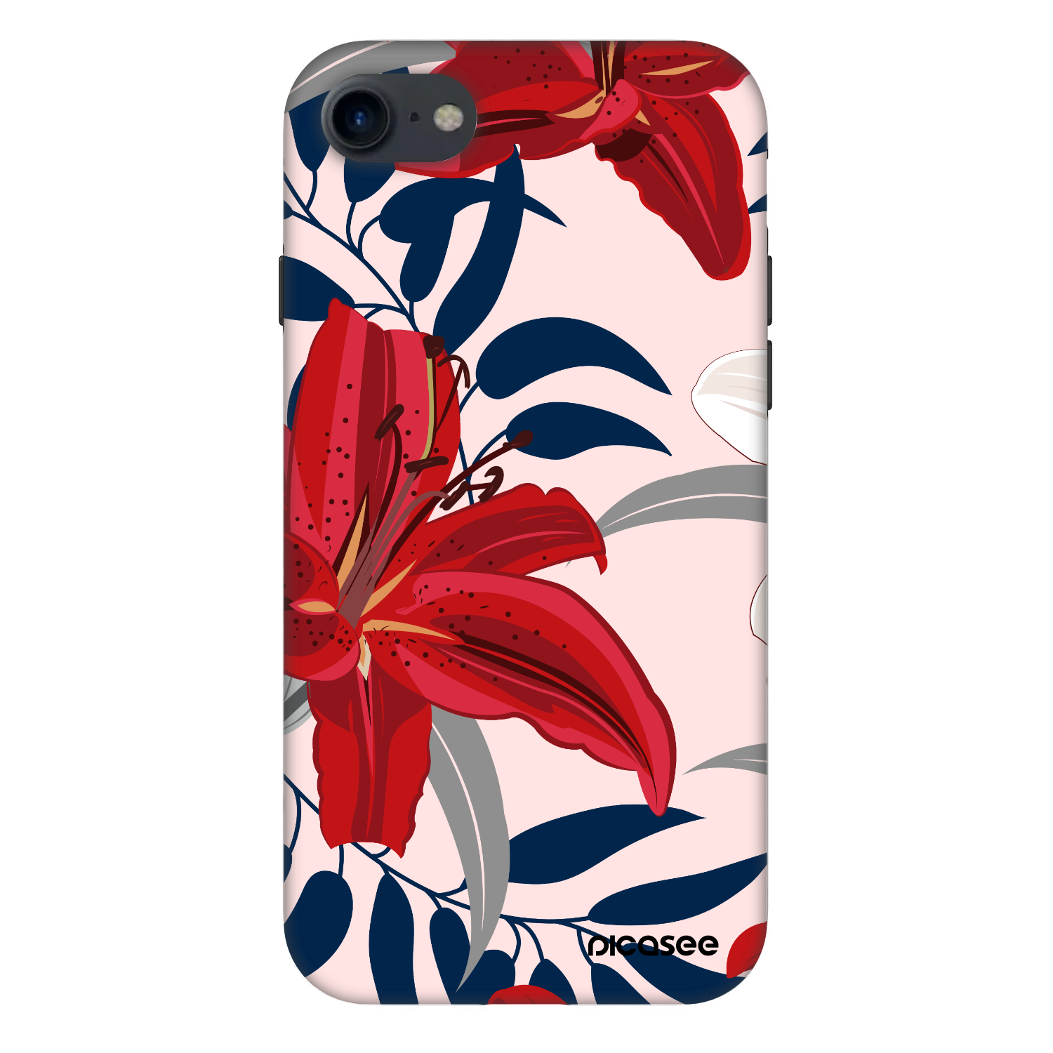Picasee Fashion Case za Apple iPhone SE 2022 - Red Lily