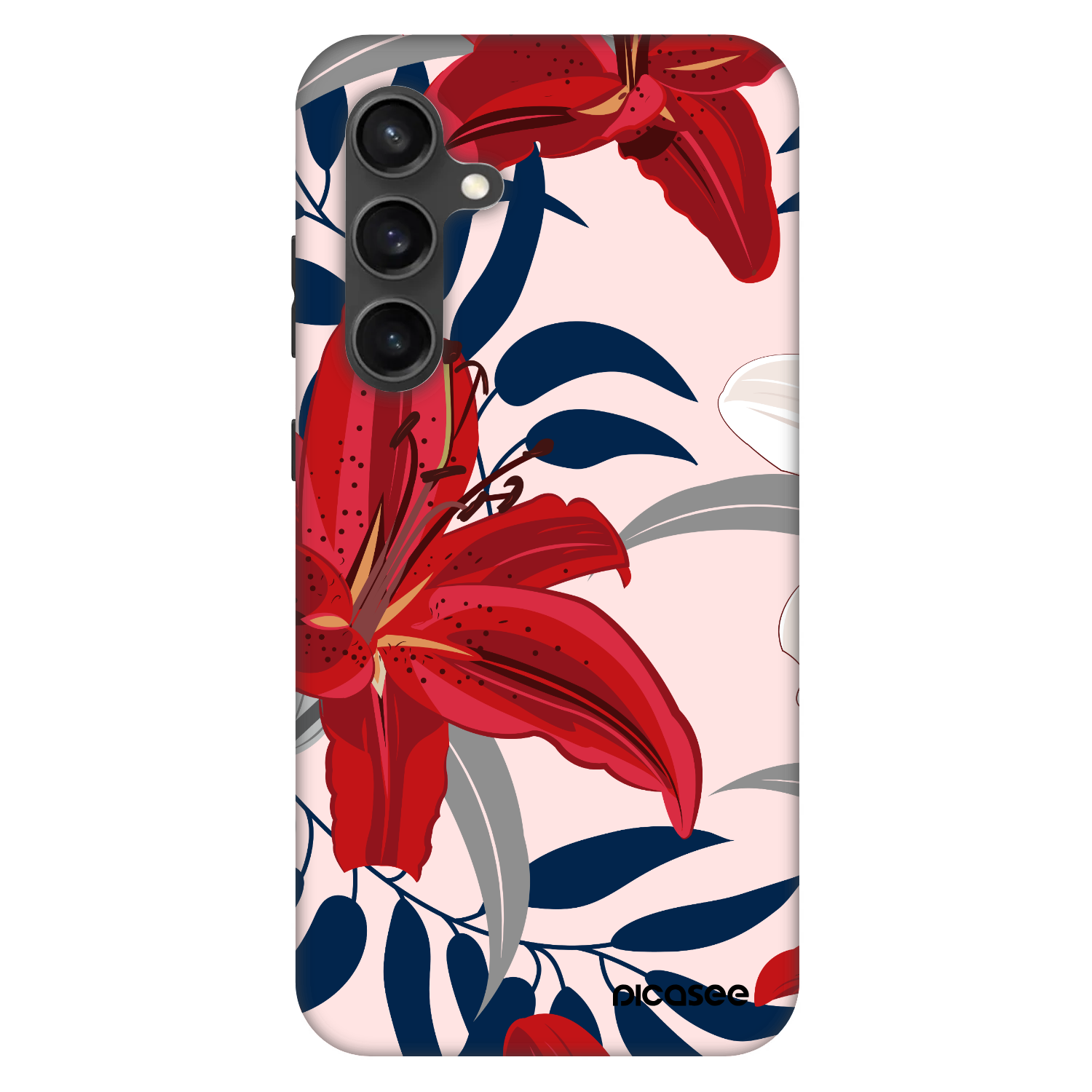 Picasee Fashion Case za Samsung Galaxy S24 FE S721B - Red Lily