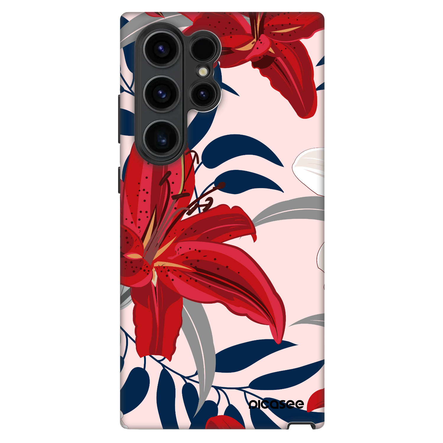 Picasee Fashion Case za Samsung Galaxy S22 Ultra 5G - Red Lily