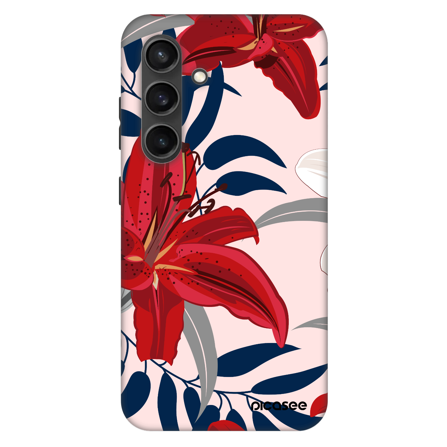 Picasee Fashion Case PowerShare pro Samsung Galaxy S24 S921B 5G - Red Lily