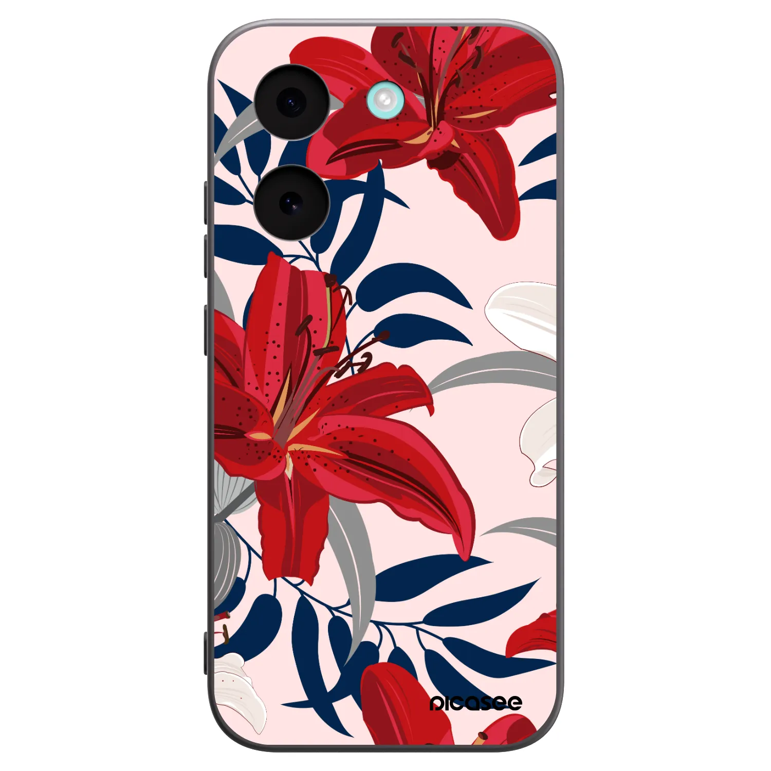 Picasee silikonski črni ovitek za Xiaomi Poco X8 Pro - Red Lily