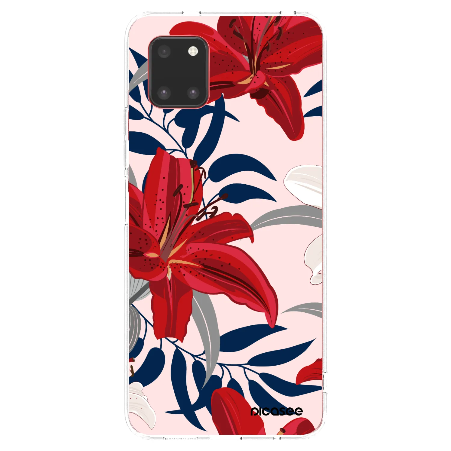 Picasee silikonski prozorni ovitek za Samsung Galaxy Note 10 Lite N770F - Red Lily