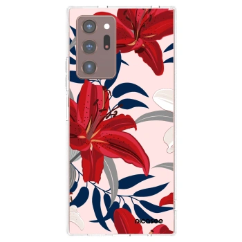 Picasee silikonski prozorni ovitek za Samsung Galaxy Note 20 Ultra - Red Lily