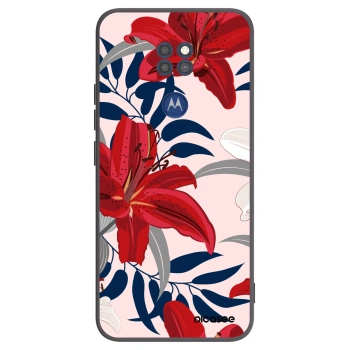 Ovitek za Motorola Moto G9 Play - Red Lily