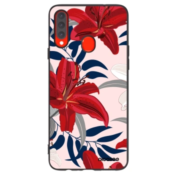 Ovitek za Samsung Galaxy A20s - Red Lily