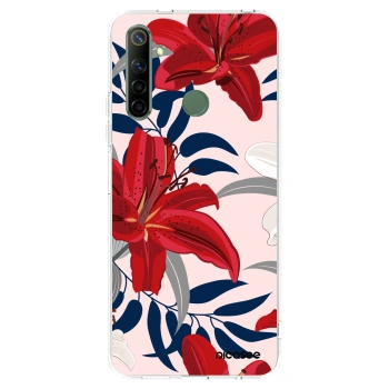 Picasee silikonski prozorni ovitek za Realme 6i - Red Lily