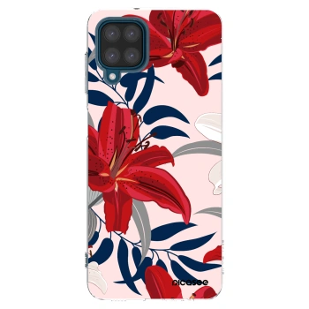 Picasee silikonski prozorni ovitek za Samsung Galaxy A12 A125F - Red Lily