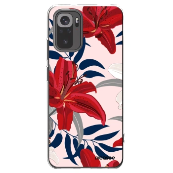 Picasee silikonski prozorni ovitek za Xiaomi Redmi Note 10 - Red Lily