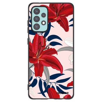 Picasee silikonski črni ovitek za Samsung Galaxy A72 A725F - Red Lily
