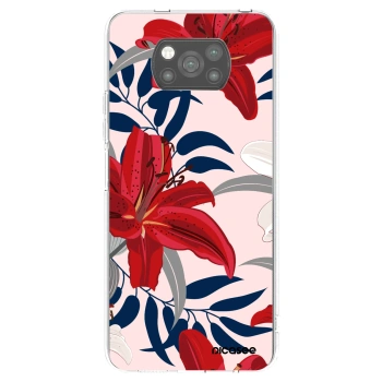 Picasee silikonski črni ovitek za Xiaomi Poco X3 Pro - Red Lily