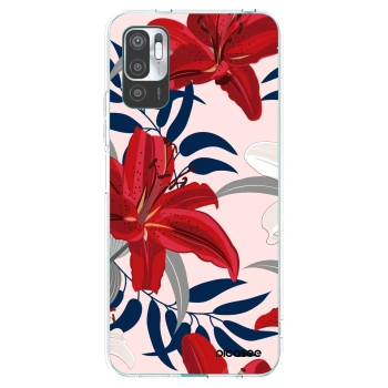 Picasee silikonski prozorni ovitek za Xiaomi Redmi Note 10 5G - Red Lily
