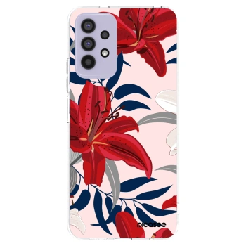 Picasee silikonski prozorni ovitek za Samsung Galaxy A32 4G SM-A325F - Red Lily