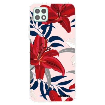 Picasee silikonski prozorni ovitek za Samsung Galaxy A22 A226B 5G - Red Lily