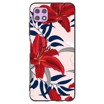 Picasee silikonski črni ovitek za Samsung Galaxy A22 A226B 5G - Red Lily