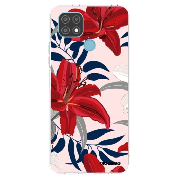 Picasee silikonski prozorni ovitek za Realme C21 - Red Lily
