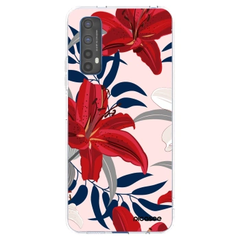 Picasee silikonski prozorni ovitek za Realme 7 - Red Lily
