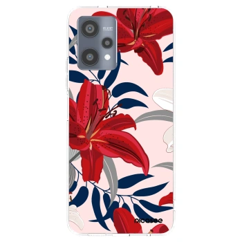 Picasee silikonski prozorni ovitek za Realme 9 Pro 5G - Red Lily