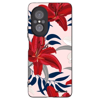 Picasee silikonski črni ovitek za Huawei Nova 9 SE - Red Lily