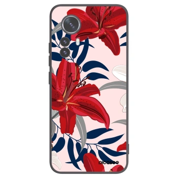 Picasee silikonski črni ovitek za Xiaomi 12 Pro - Red Lily