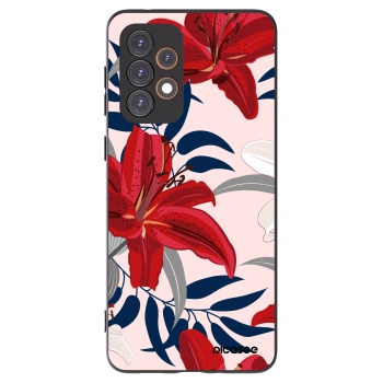 Picasee silikonski črni ovitek za Samsung Galaxy A33 5G A336 - Red Lily